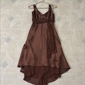 David’s Bridal Brown Dress
